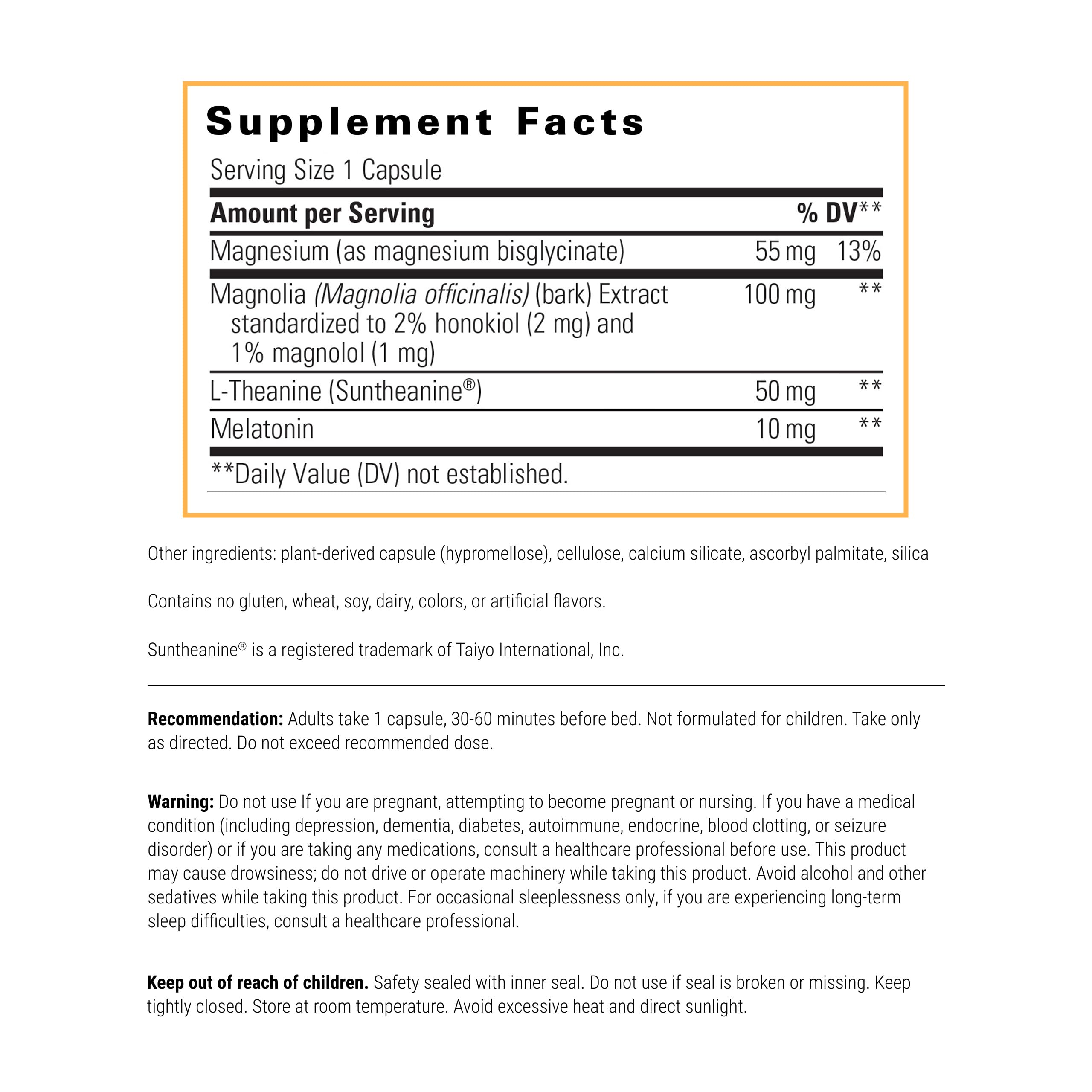 Integrative Therapeutics ProThrivers Mélatonine: dosage pour l’endormissement naturel