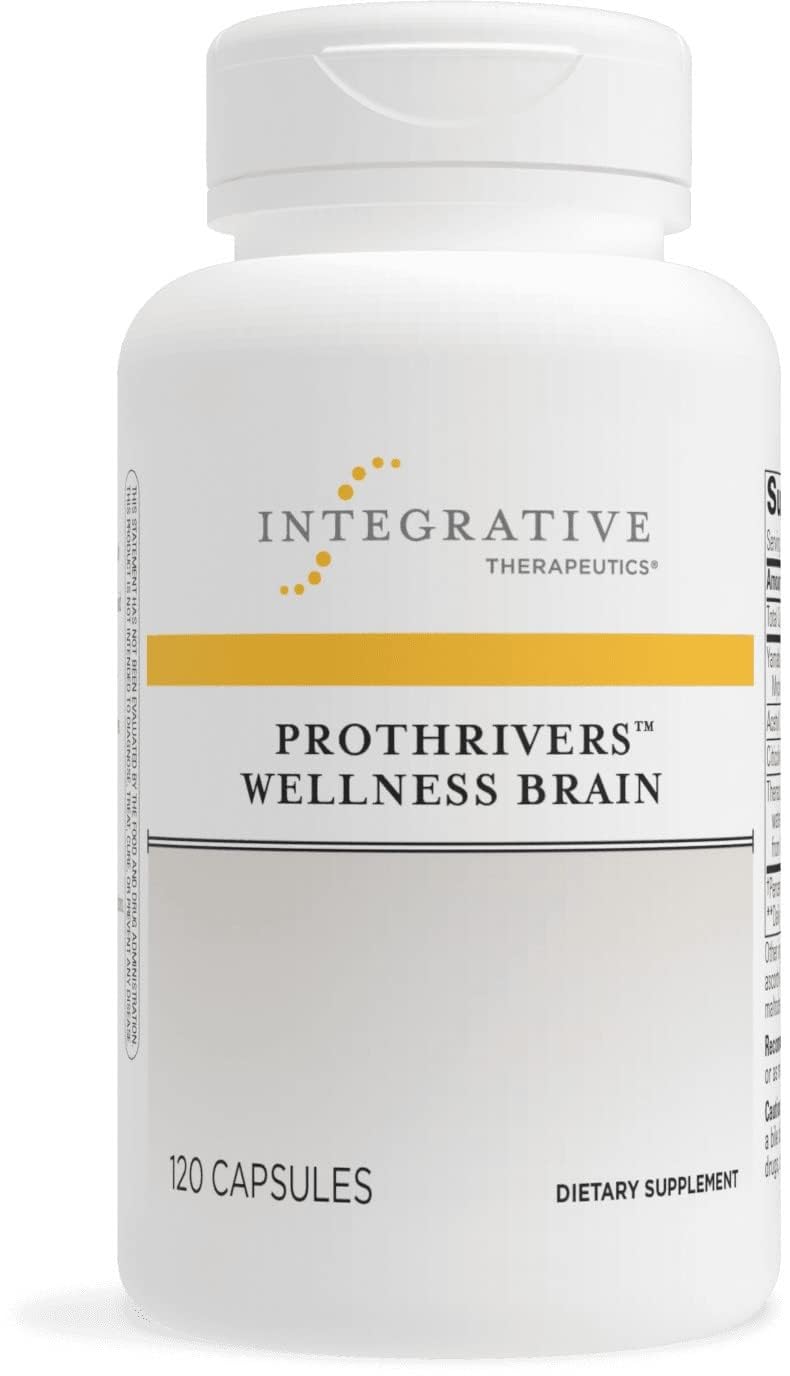ProThrivers Wellness Brain d Integrative Therapeutics, bouteille de capsules prête à l'usage quotidien.