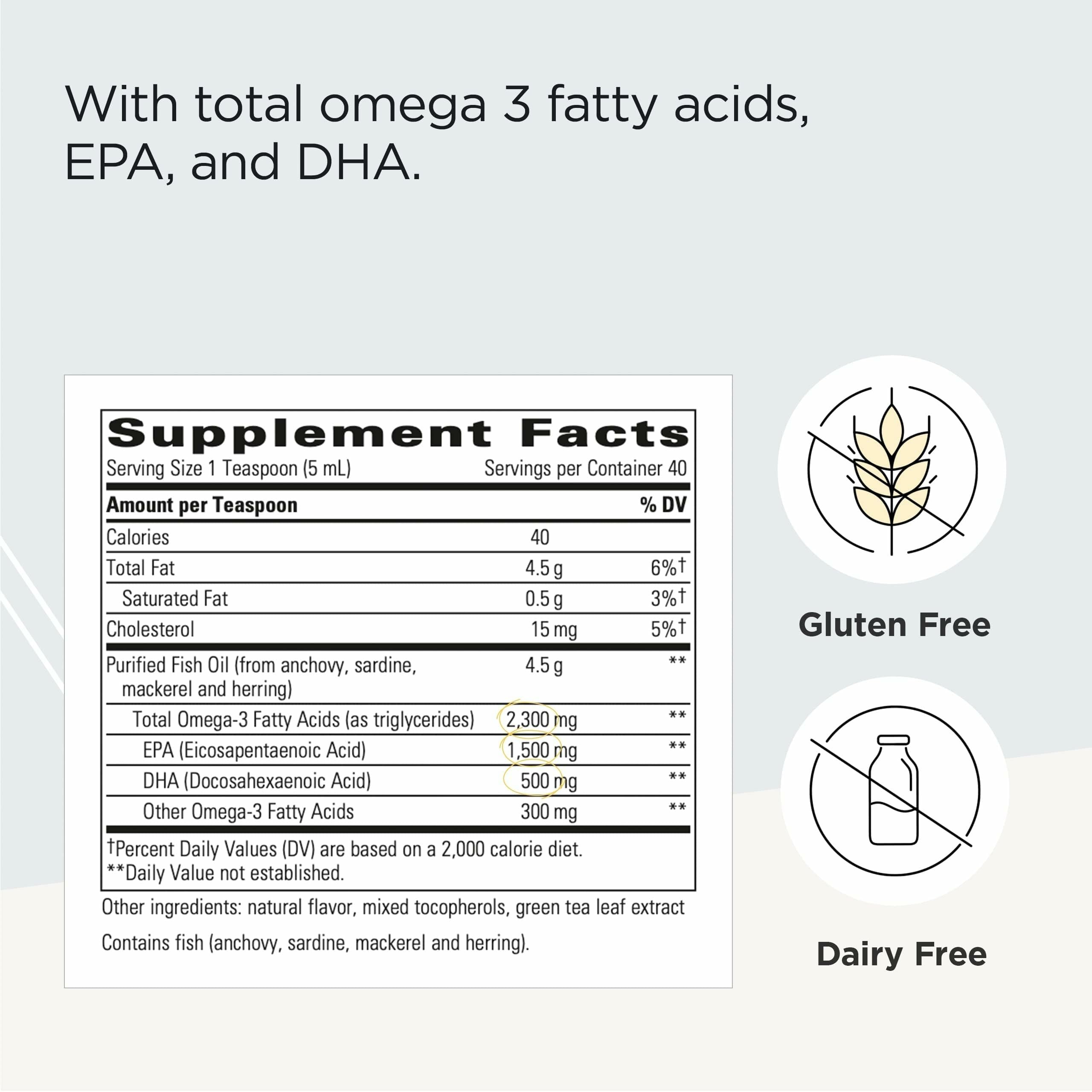 Goût citron agréable du Pure Omega Liquide facilitant la prise.