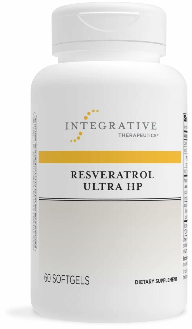 Integrative Therapeutics Resveratrol Ultra HP – Bouteille softgels, soutien potentiel à la santé cardiaque.