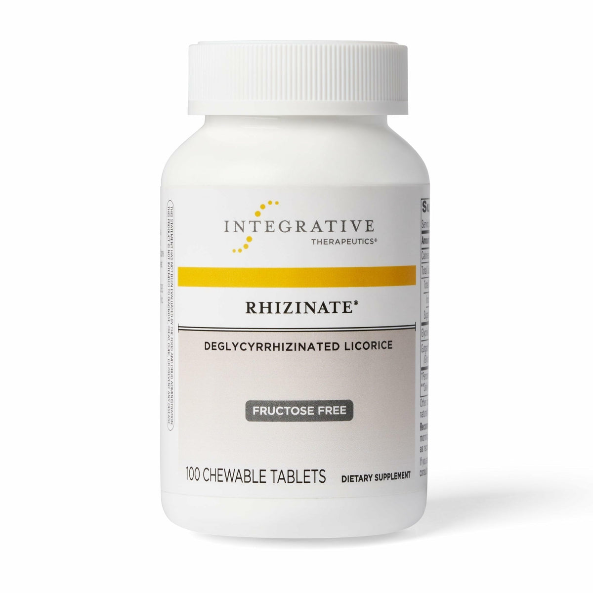 Rhizinate Integrative Therapeutics en boîte, sans sucre, soutien digestif possible