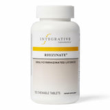 Rhizinate par Integrative Therapeutics, bouteille digestive montrant le produit et son emballage.