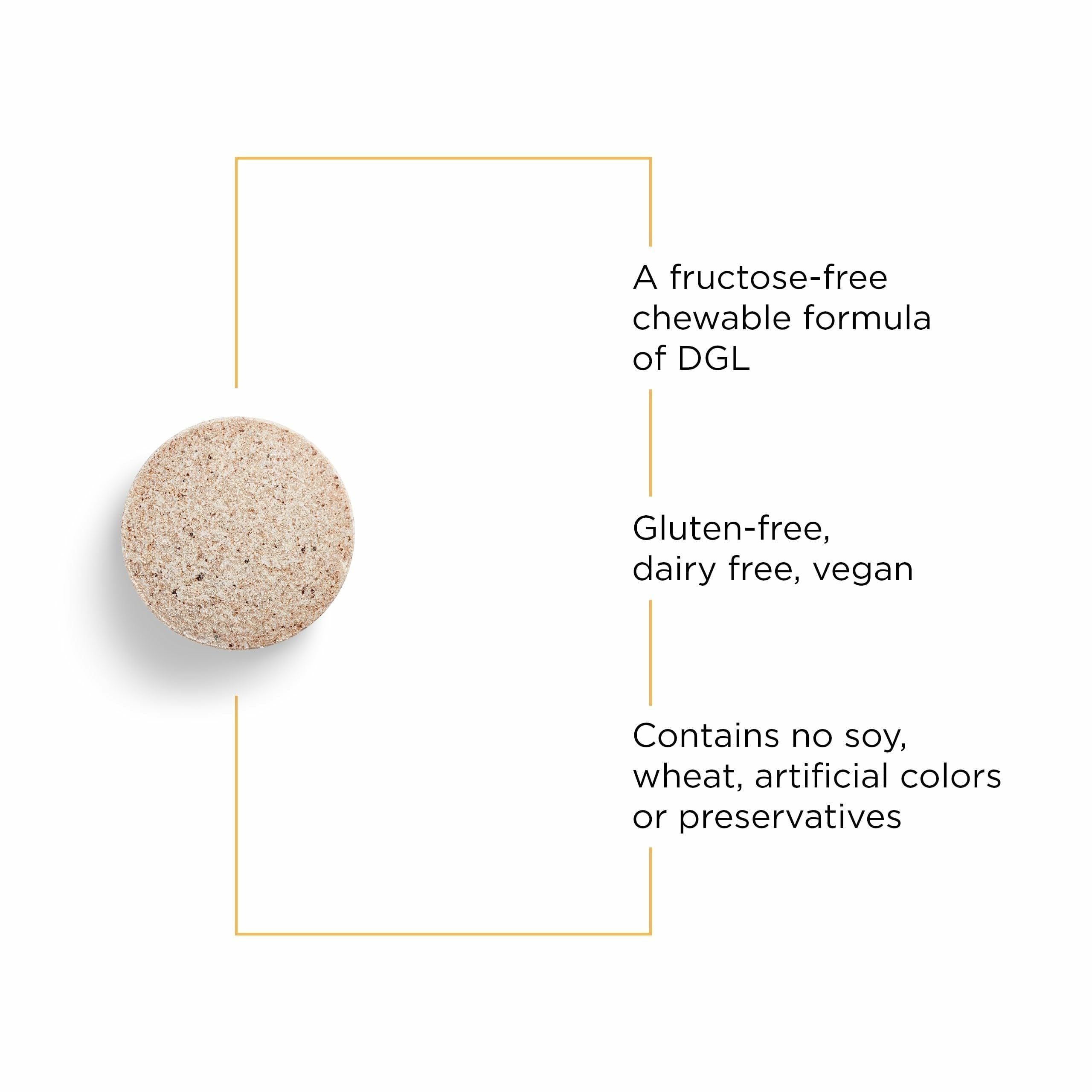 Étiquette Rhizinate, sans sucre, formule DGL adaptée