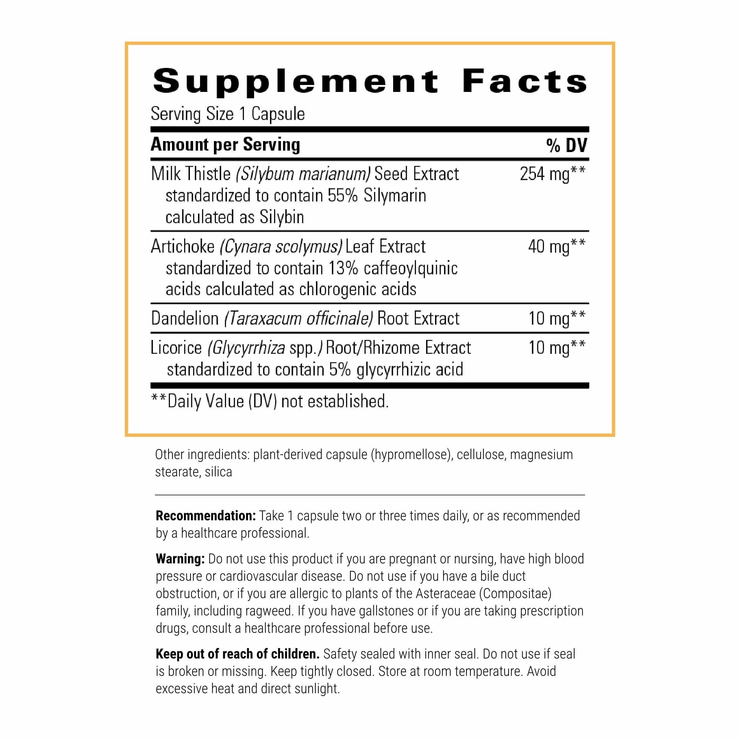 Capsules Integrative Therapeutics Super Chardon-Marie X en gros plan pratiques à prendre