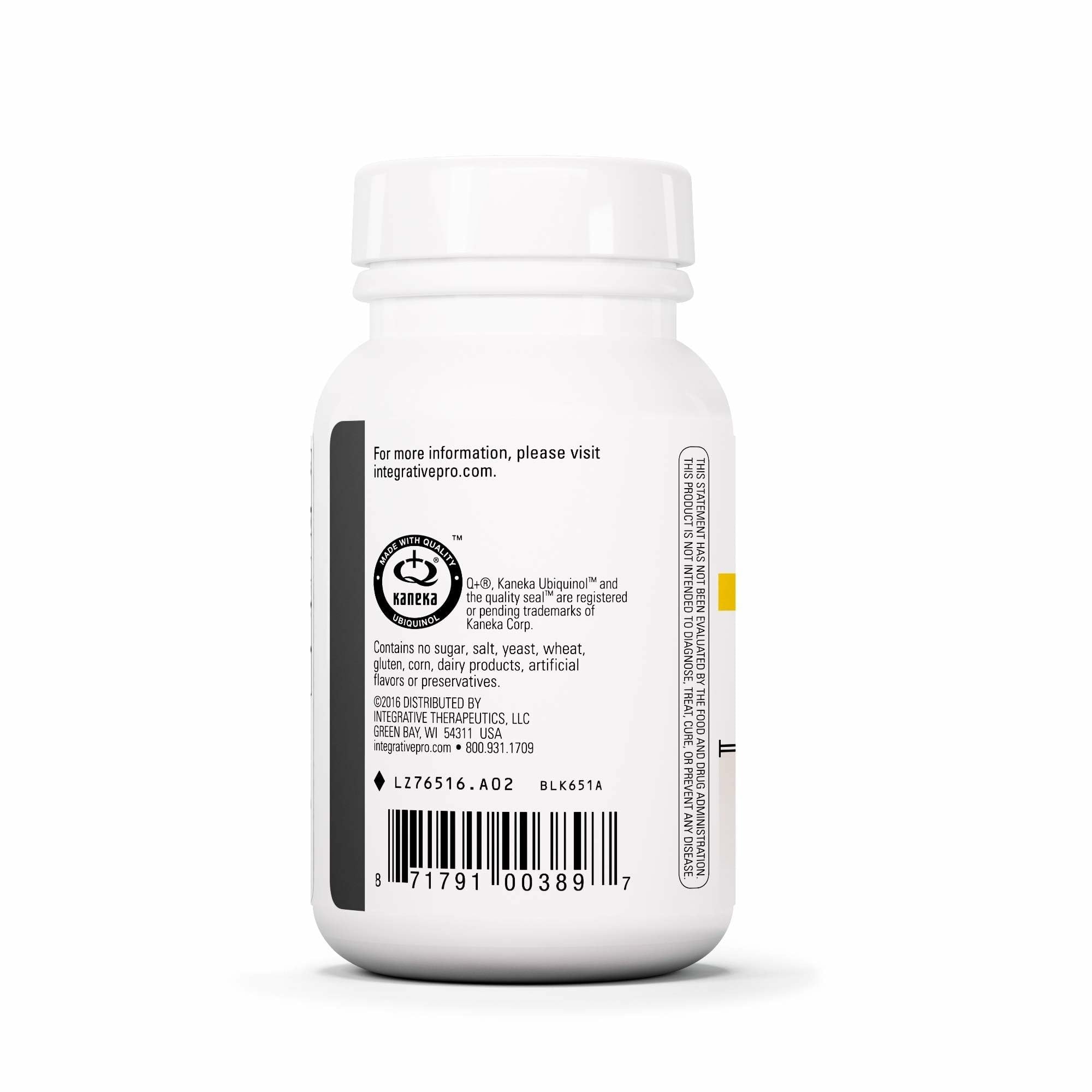Étiquette UBQH Integrative Therapeutics, informations qualité et traçabilité