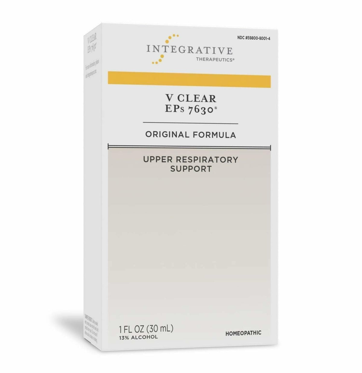 V Clear EPs 7630 de Integrative Therapeutics, bouteille-gouttes prête à soulager les irritations nasales.