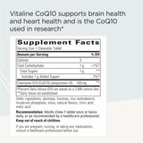 Tablettes à mâcher Vitaline CoQ10 saveur fruits tropicaux, pratique au quotidien.