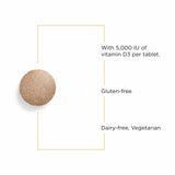 Étiquette détaillée Vitamine D3 Integrative Therapeutics avec dosage clair