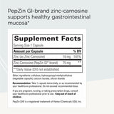 Capsules zinc-carnosine Integrative Therapeutics, dose quotidienne pour le confort digestif