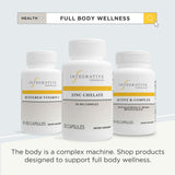 Integrative Therapeutics Zinc Chelate — Sans gluten: compatibilité pour régimes sans allergènes.