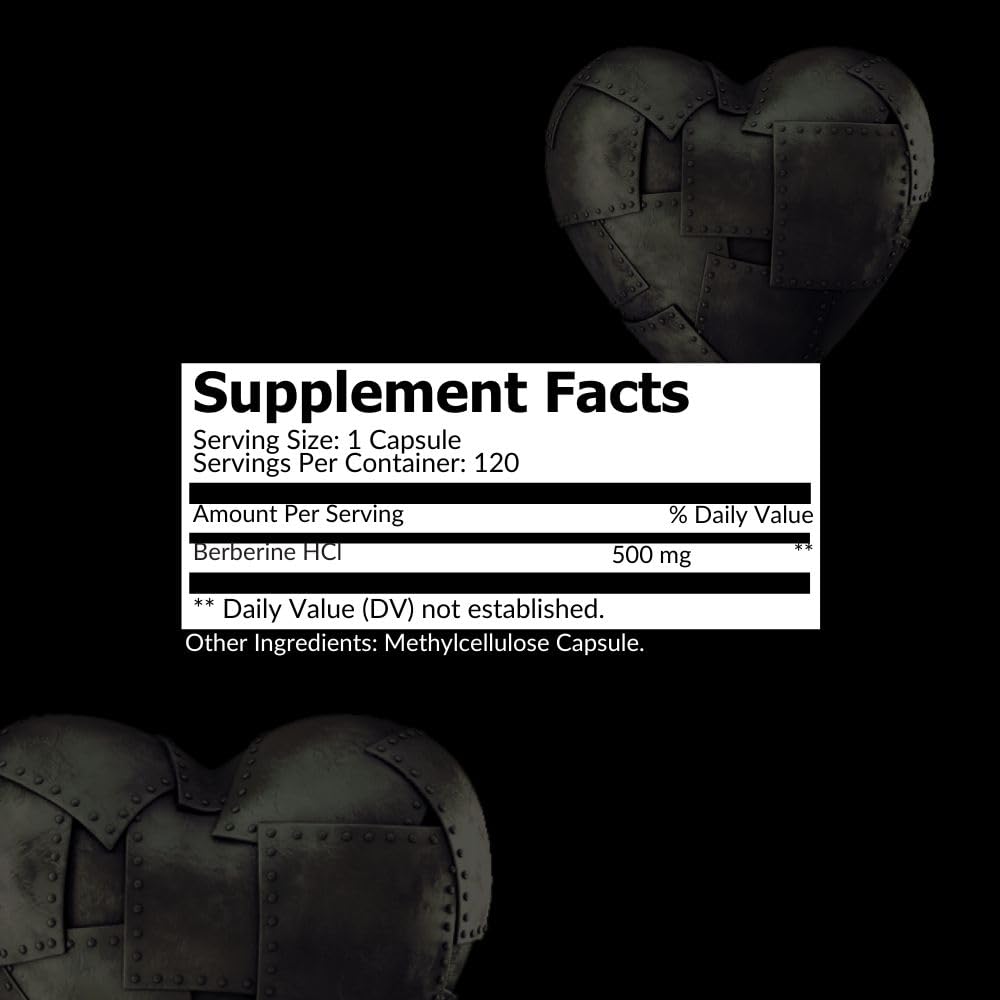 Intelligent Labs Berberine HCL Plus — capsules végétariennes, 500 mg par dose et sans agents de remplissage.