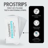 Intelliwhite ProStrips avant/après visibles lors du traitement.