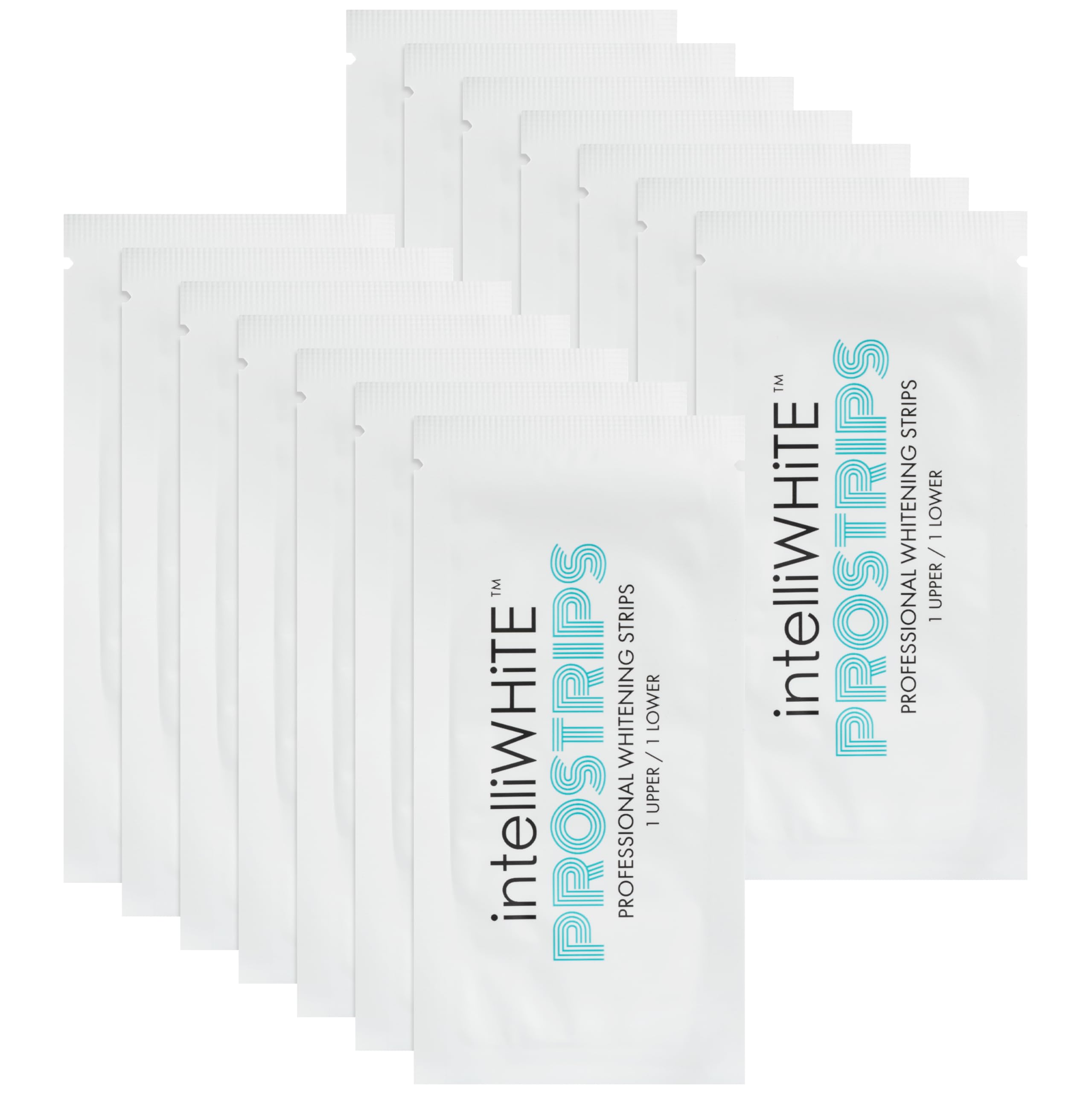 Intelliwhite ProStrips bandes menthe assurant une tenue sans glissement.