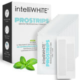 Intelliwhite ProStrips emballage pratique pour un blanchiment à domicile en toute sécurité.
