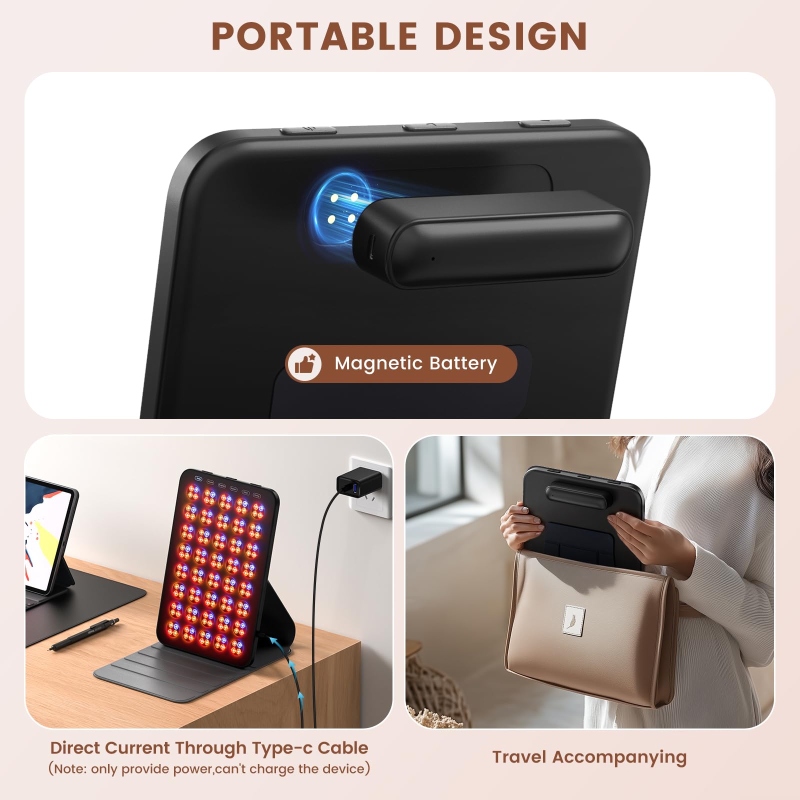 INTEO 6 modes: lumière rouge variée pour vos routines.