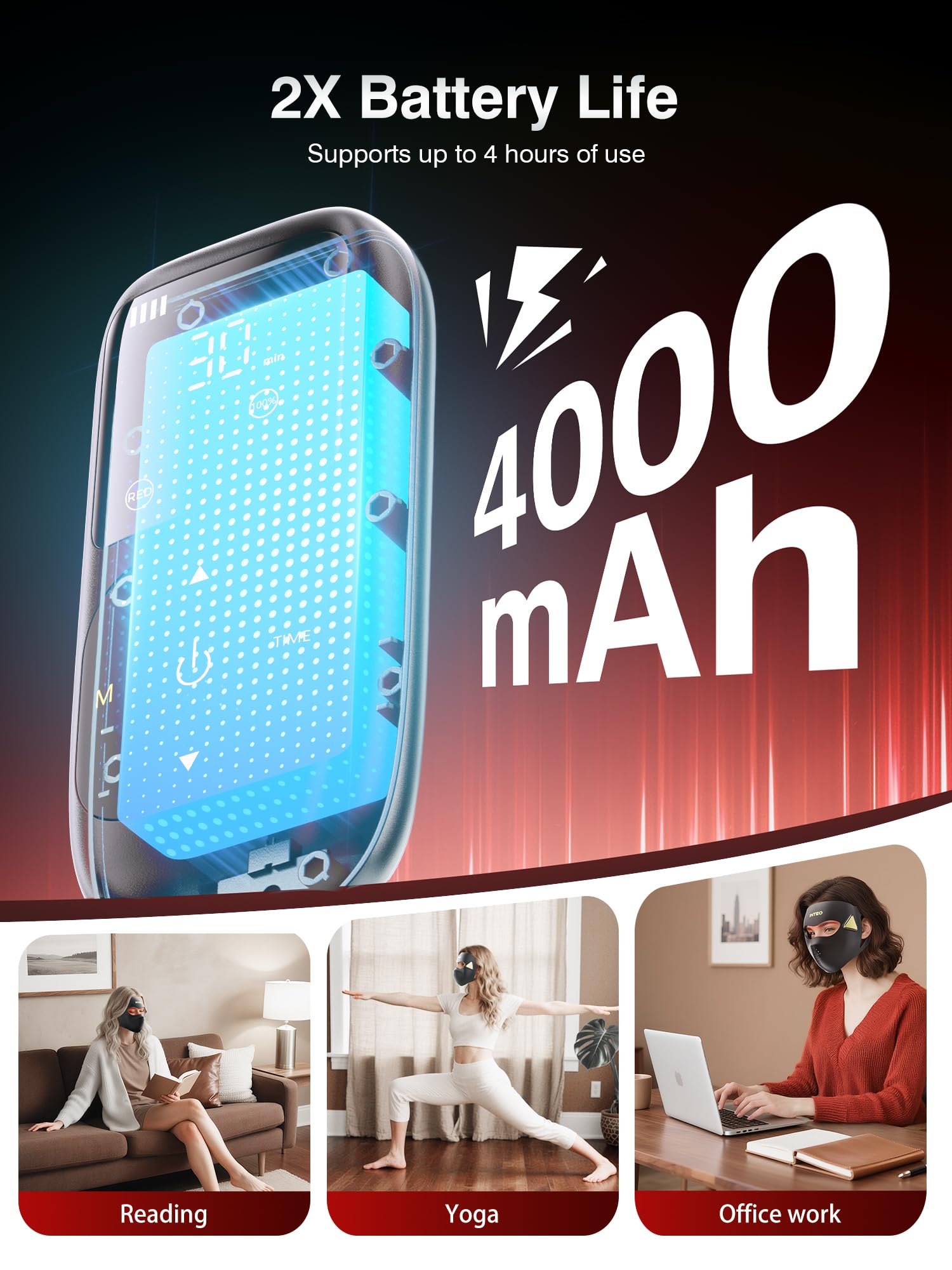 Télécommande INTEO avec affichage et réglages faciles.