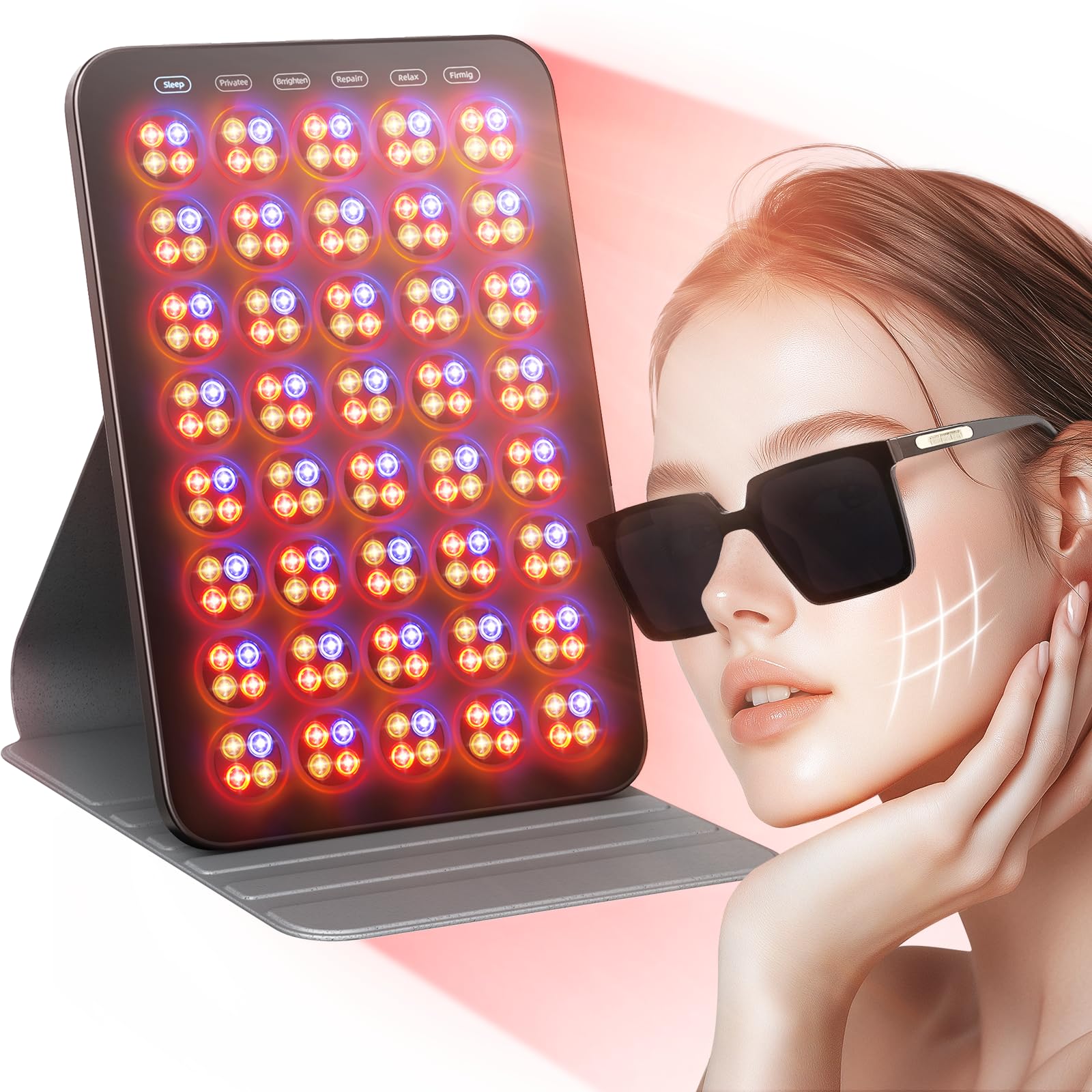 INTEO lumière rouge visage et corps, revitalisation potentielle pour la peau.