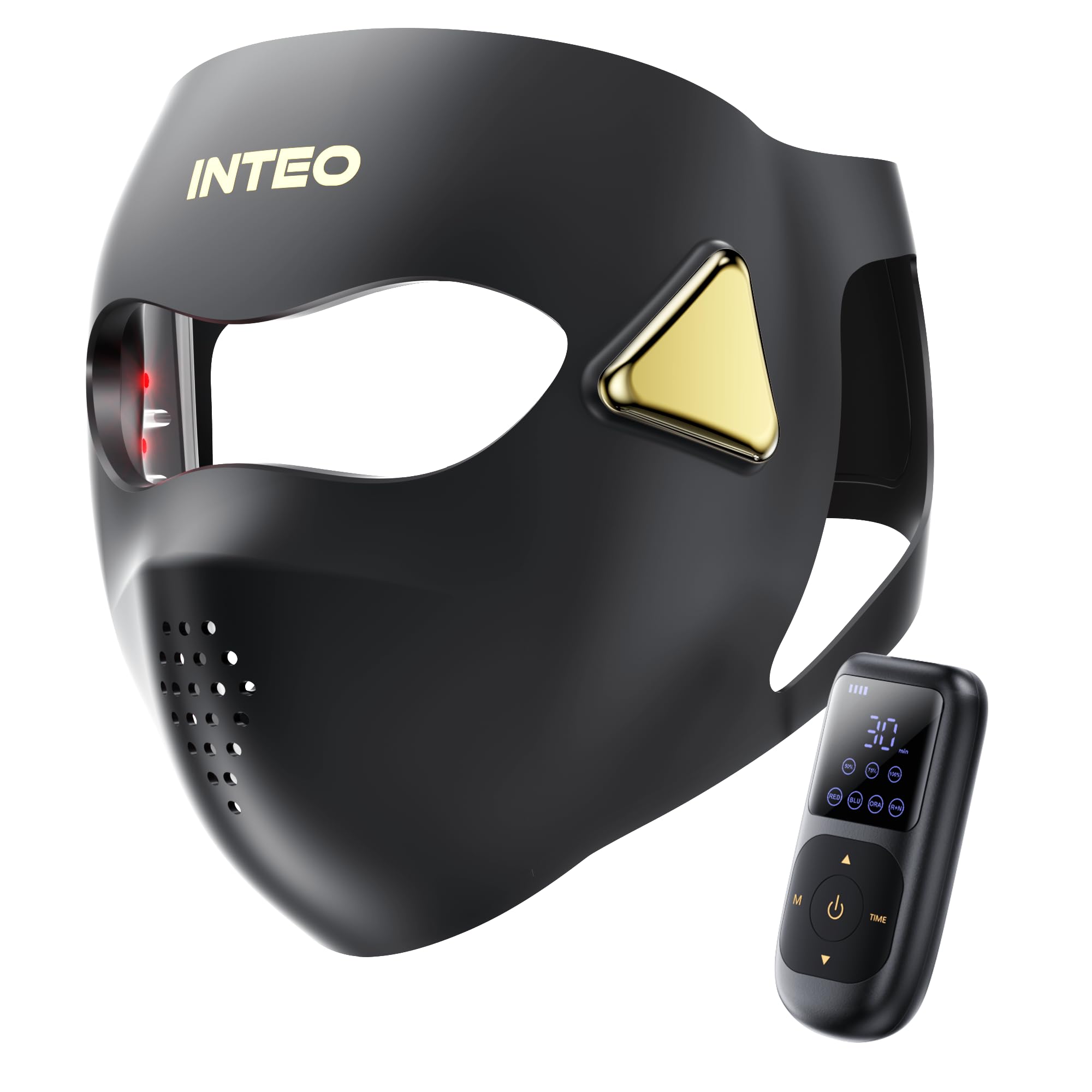 Masque INTEO avec diodes lumineuses rouges et infrarouges pour le visage.