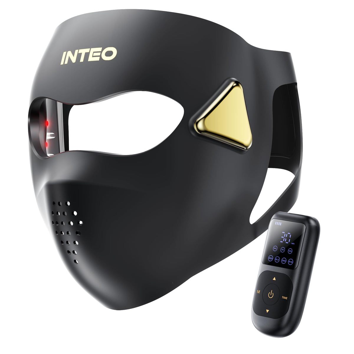Masque INTEO avec diodes lumineuses rouges et infrarouges pour le visage.