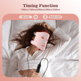 INTEO masque LED 630nm-830nm, couverture ciblée sur le visage.
