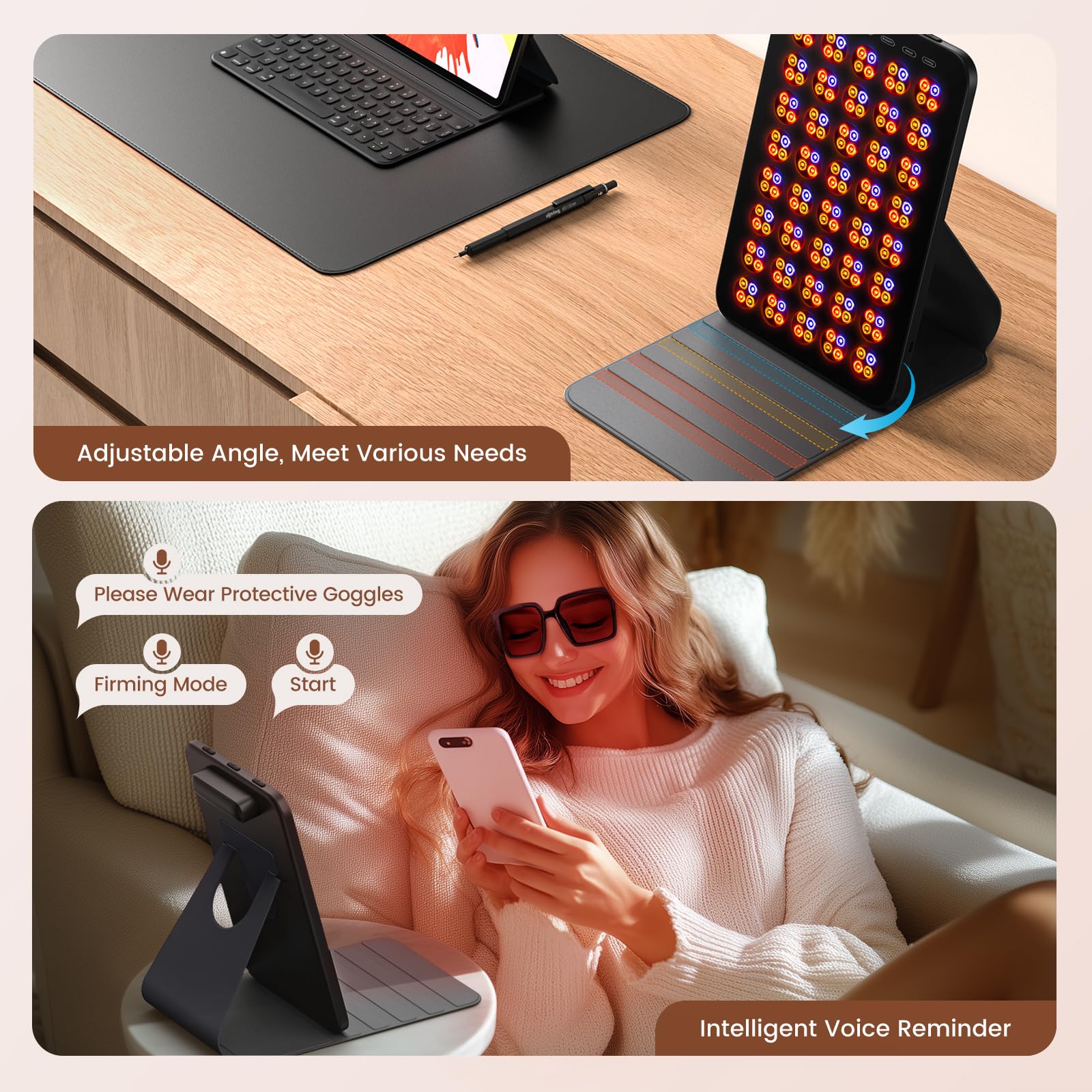 INTEO utilisation maison et bureau, soin pratique et relaxant.