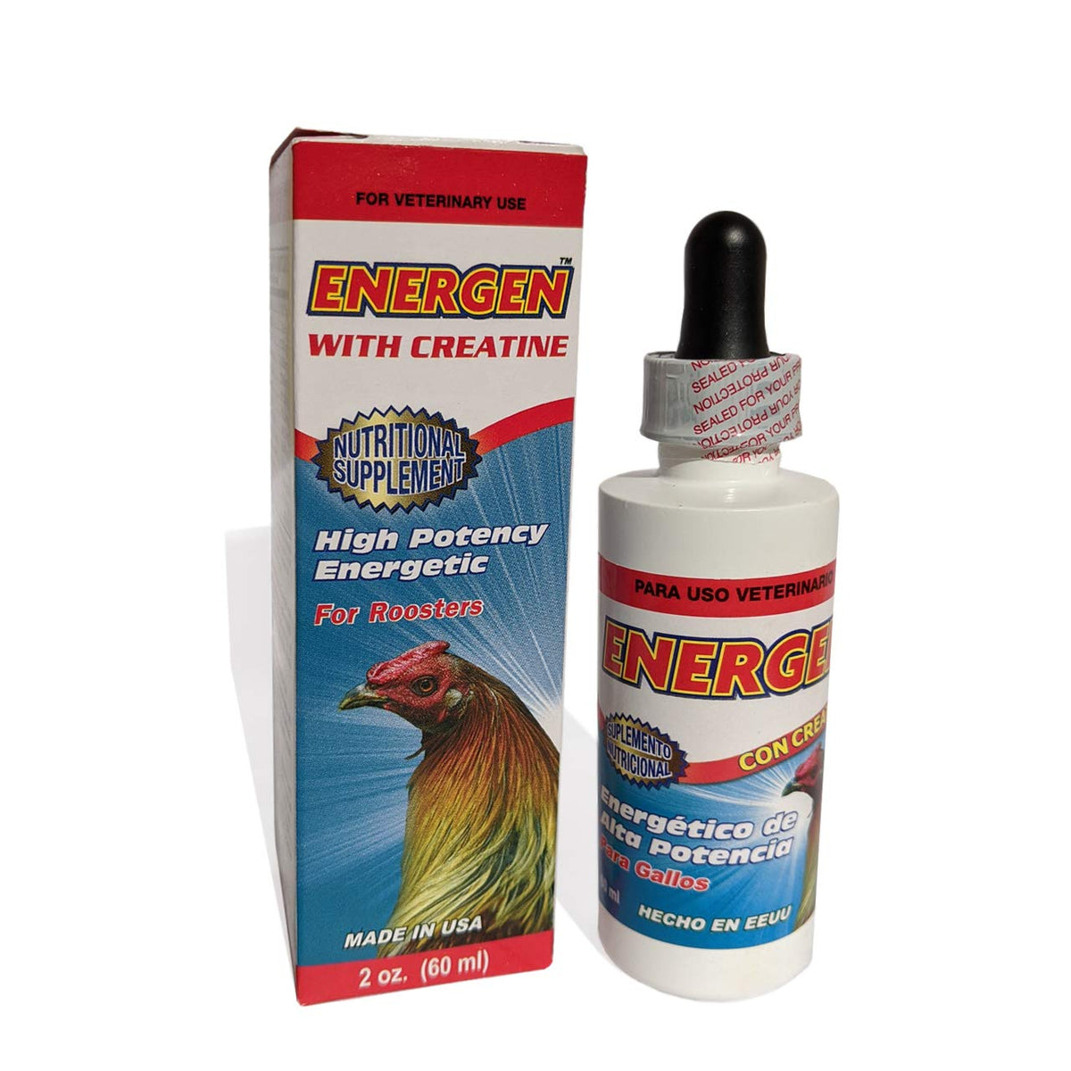 INTERFARMA Energen bouteille avec créatine, soutien potentiel d'énergie pour coq.