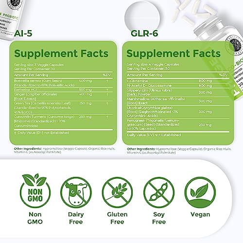 Intestinal Fortitude AI-5, boswellia, soutien potentiel pour l'inflammation digestive.
