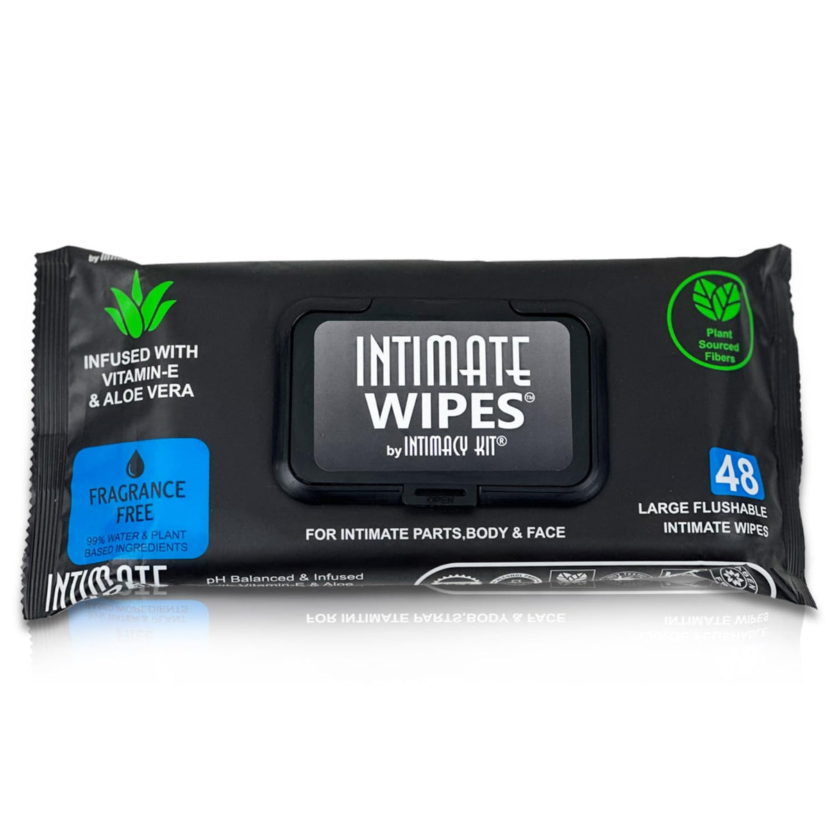 Lingettes INTIMACY KIT – emballage principal pour une hygiène rapide et discrète.