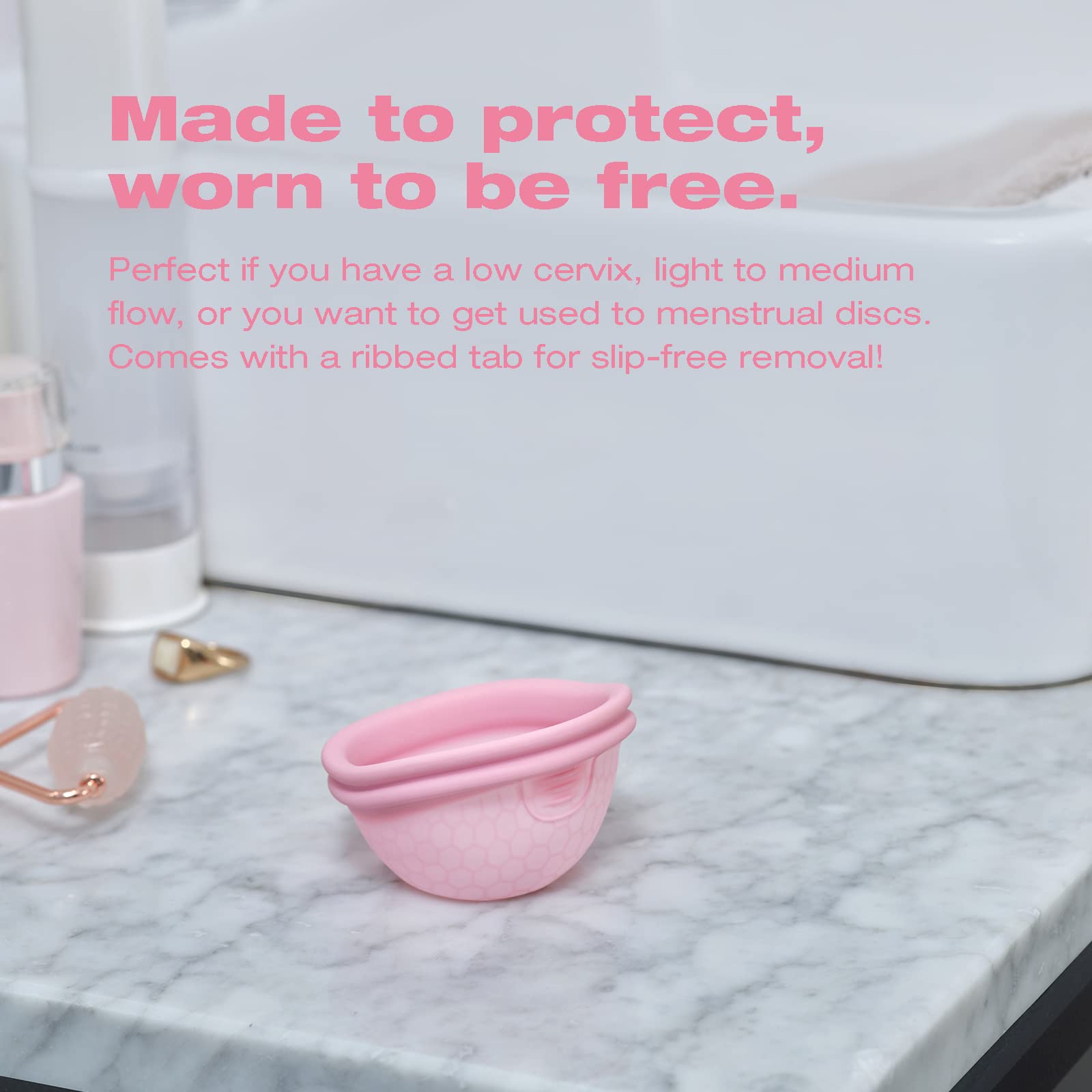 INTIMINA Ziggy Cup 2: silicone médical extra-fin pour une sensation légère et flexible.