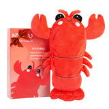 Intoypad peluche-homard-chauffante, chaleur douce pour le confort pendant les périodes.