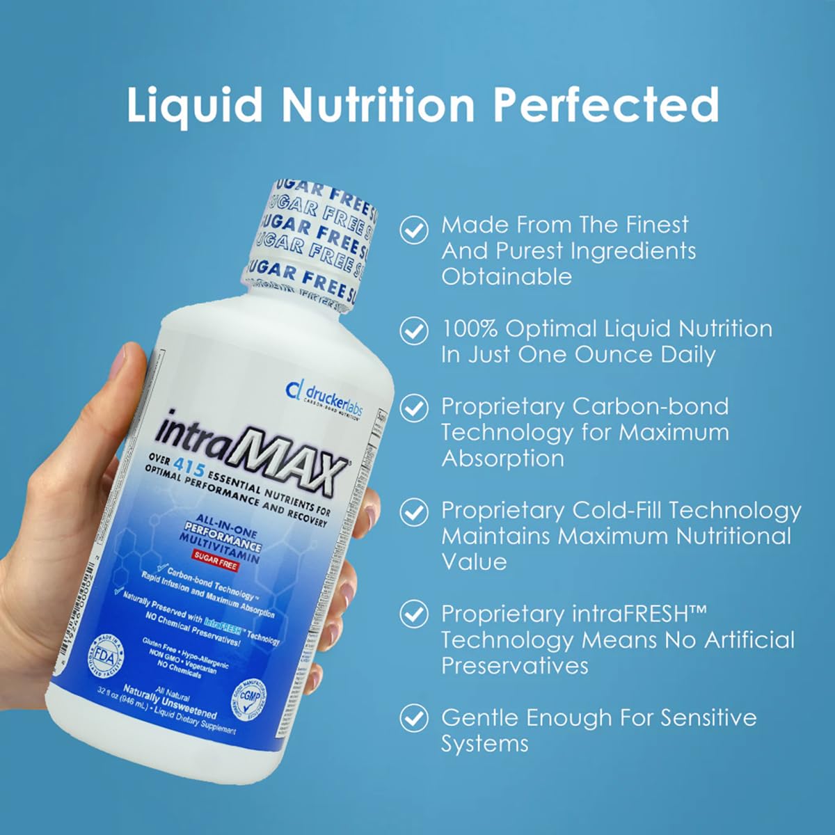Intramax 415 nutriments – aperçu des nutriments organiquement liés.