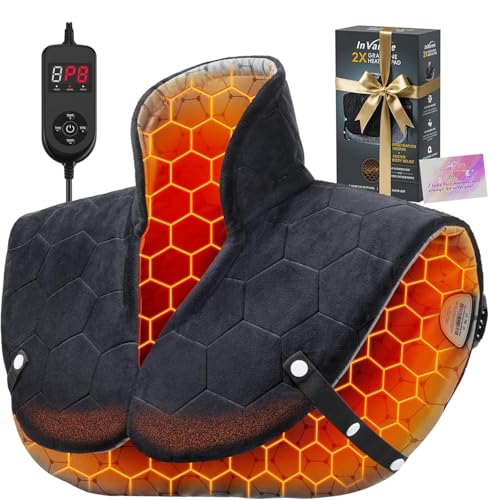 InVarme coussin chauffant cou é p aules : chaleur ciblée pour relaxer les tensions