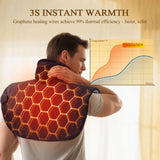 InVarme grande couverture chaleur 20x24 : couverture complète pour le cou et le dos
