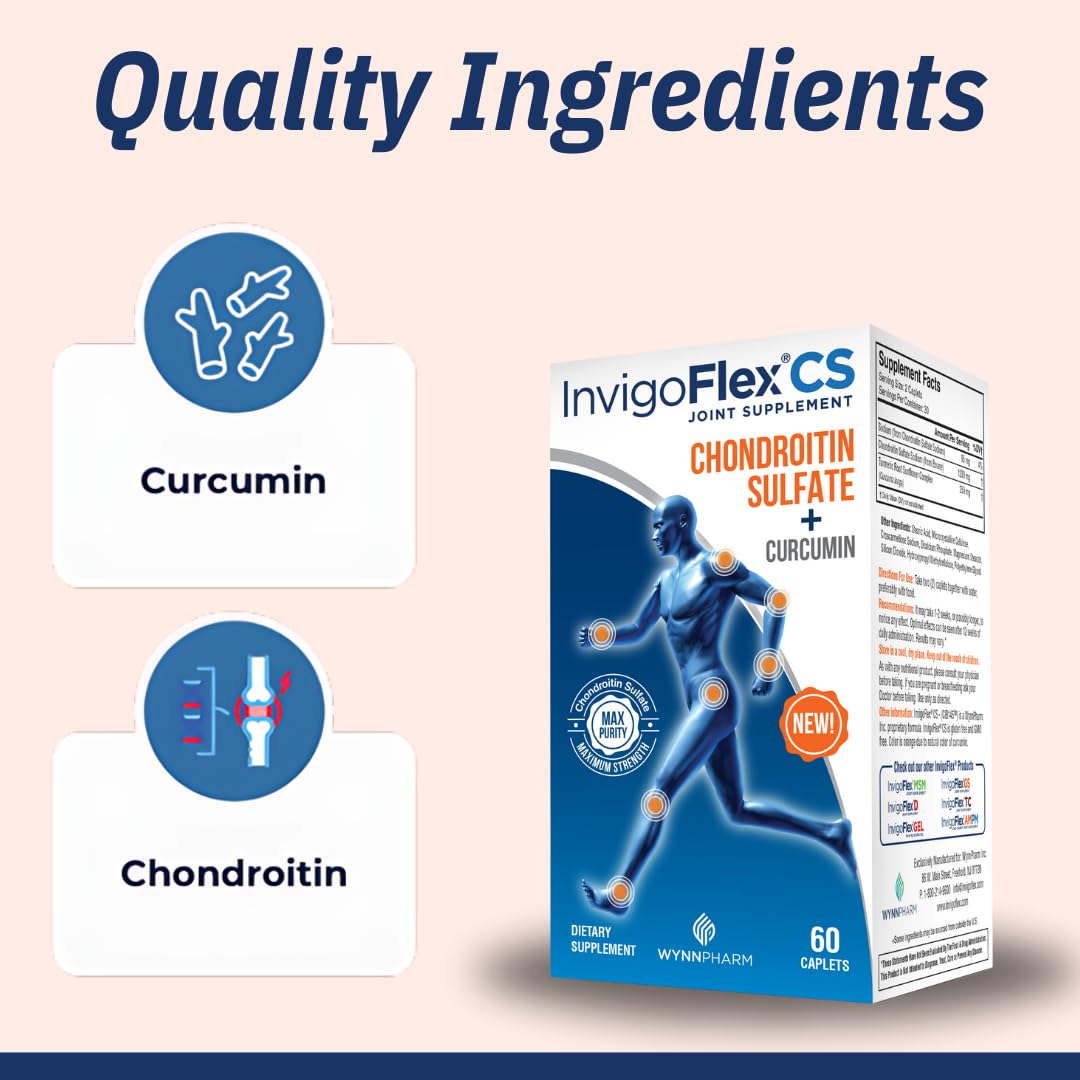 Extrait de curcumine dans Invigoflex CS pour soutien articulaire.