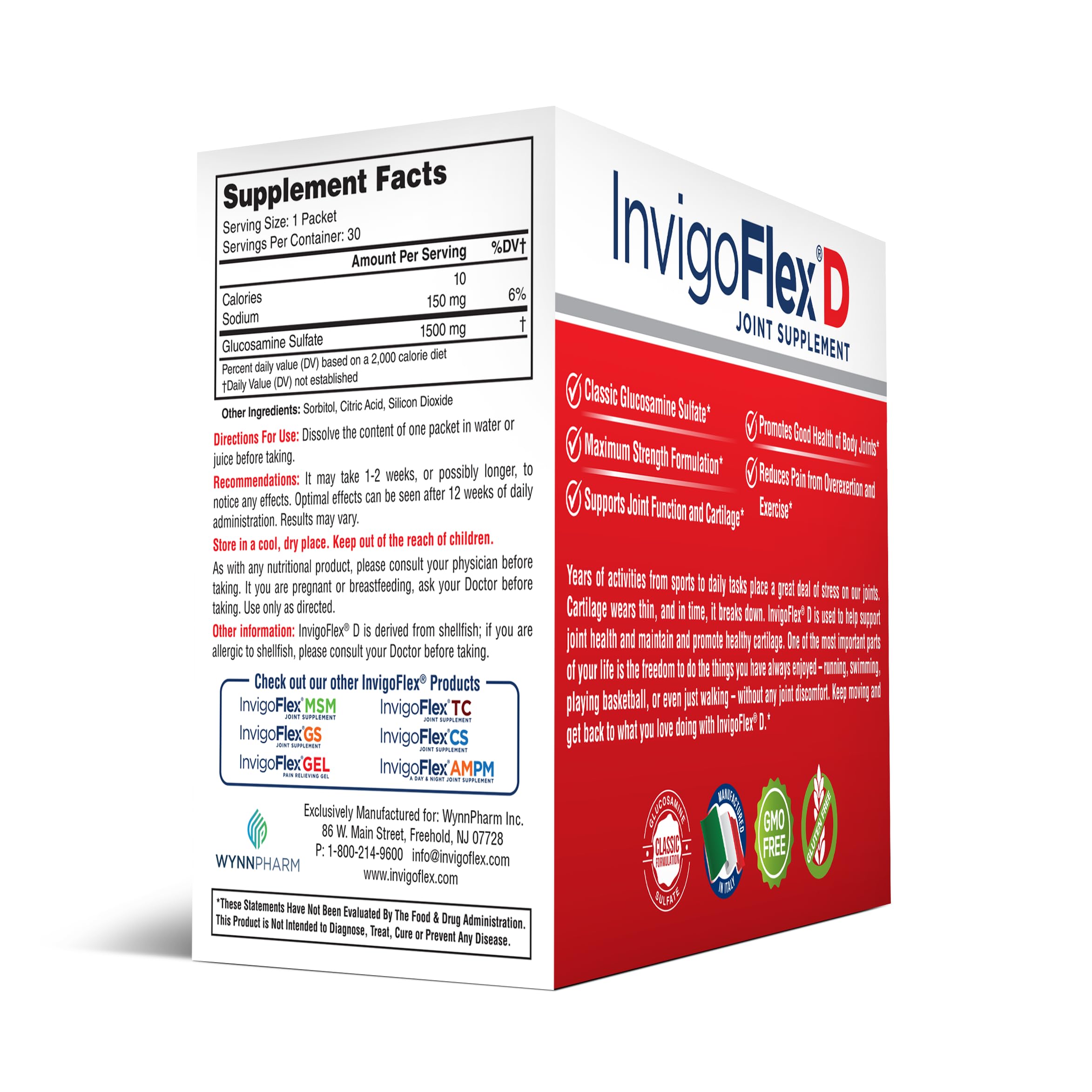 Sachets InvigoFlex, dosage quotidien simplifié pour une utilisation régulière.