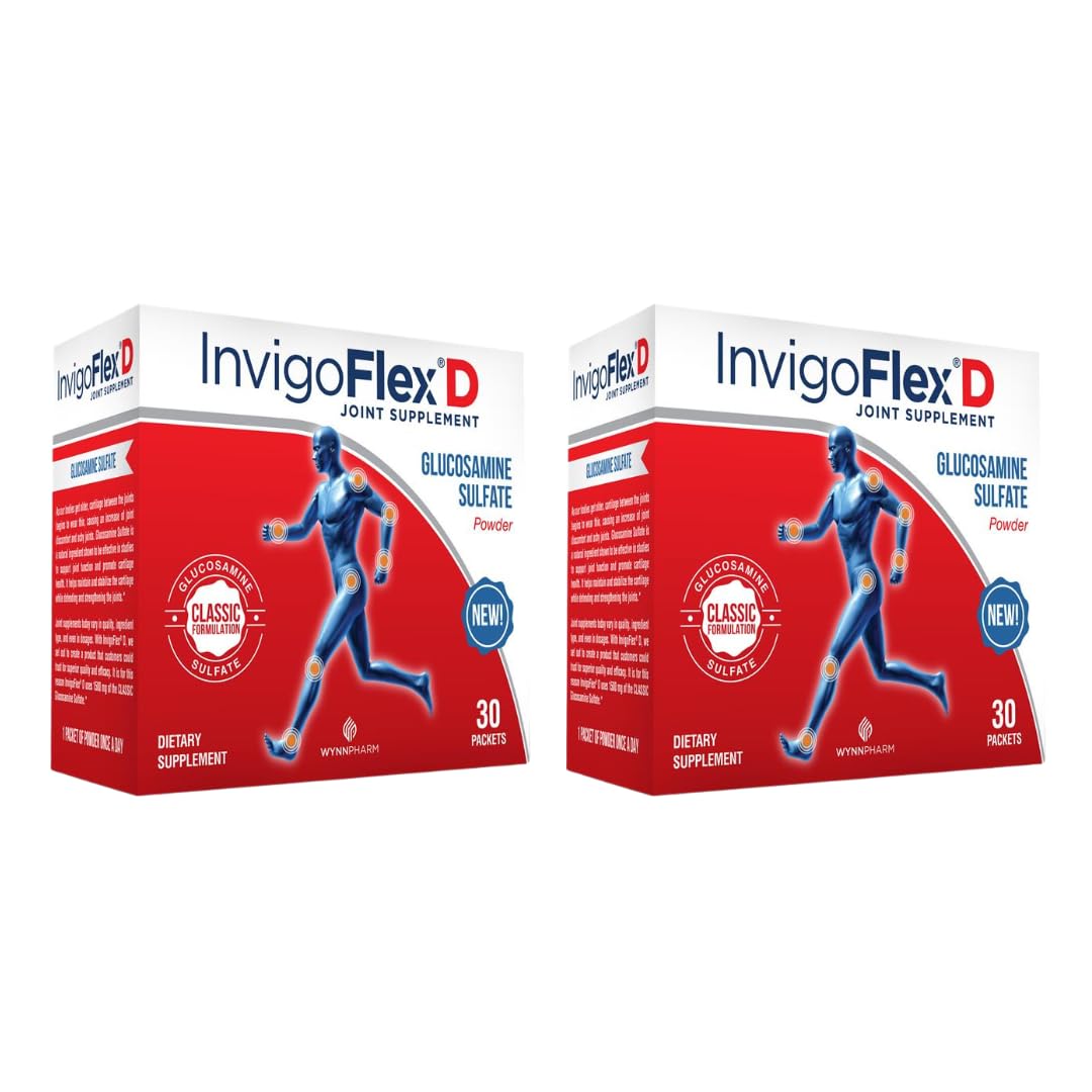 INVIGOFLEX glucosamine sulfate – emballage pratique pour votre routine articulaire.