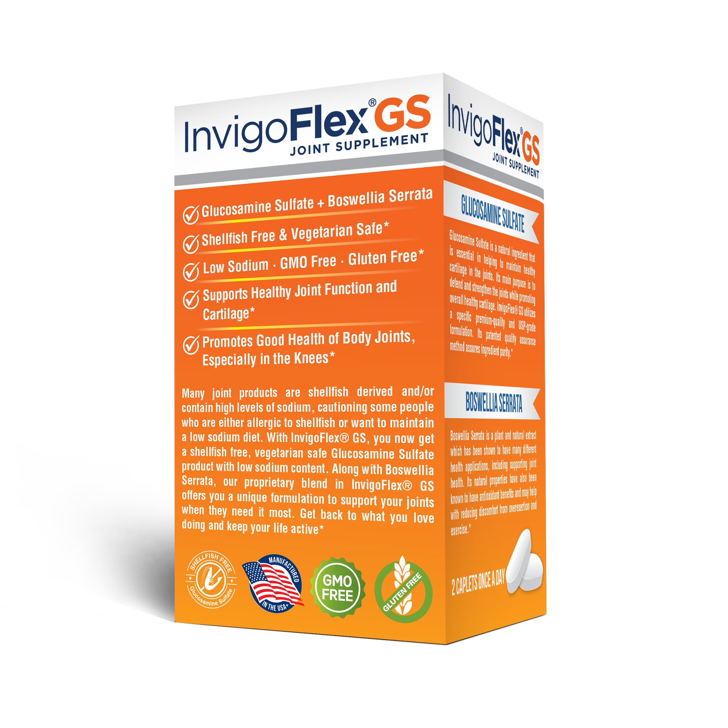 Fabriqué aux états-unis, Invigoflex GS assure traçabilité et qualité.