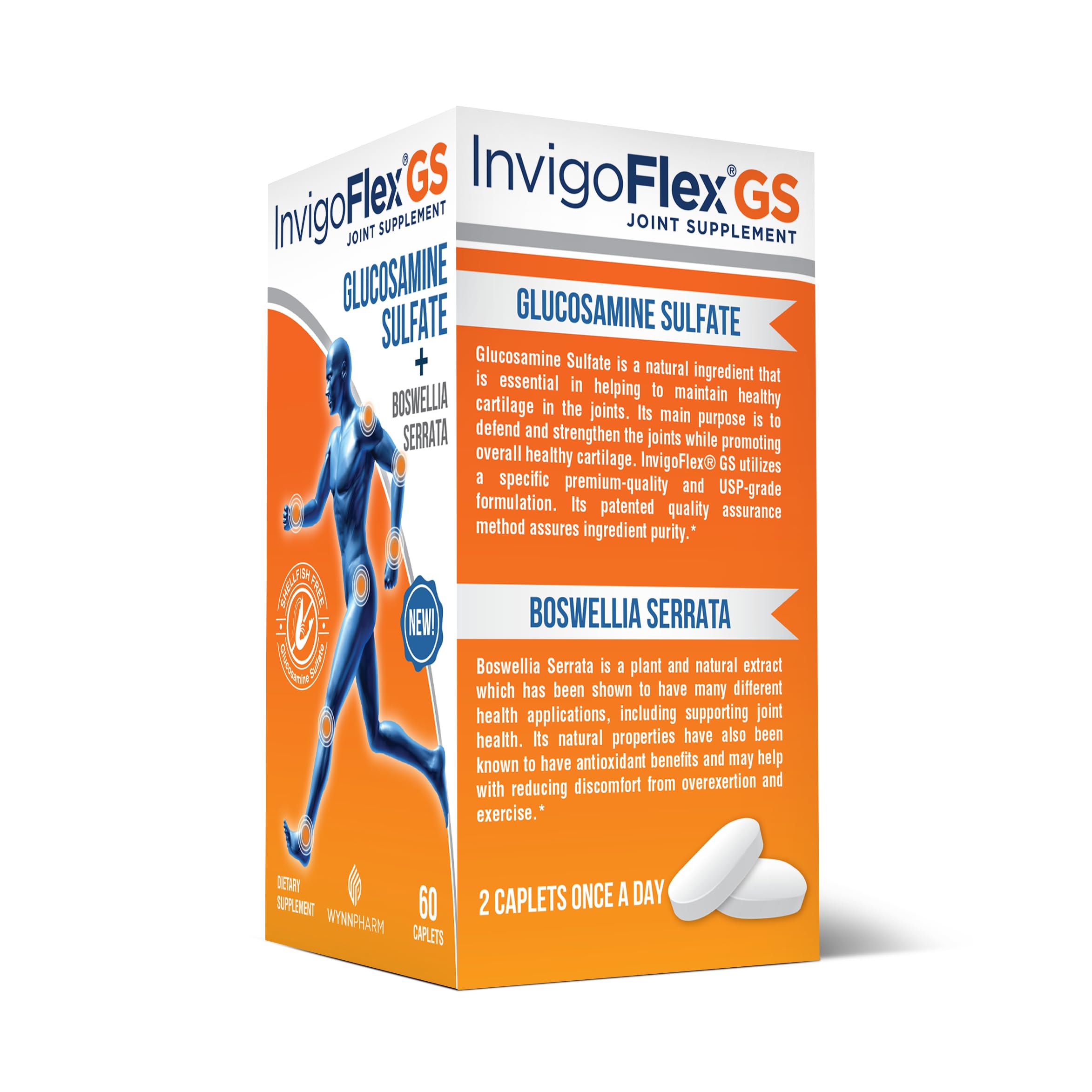 Utilisation quotidienne avec Invigoflex GS pour le confort et le soutien potentiel.