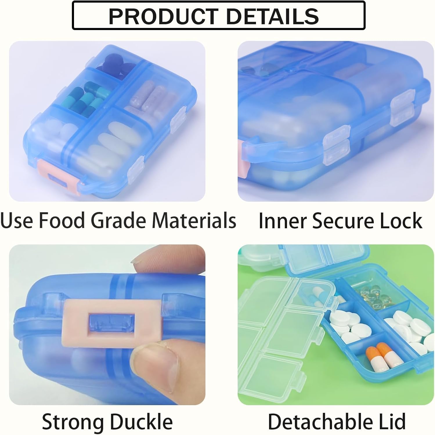 Etui INVODA portable, idéal pour poche ou sac à main.