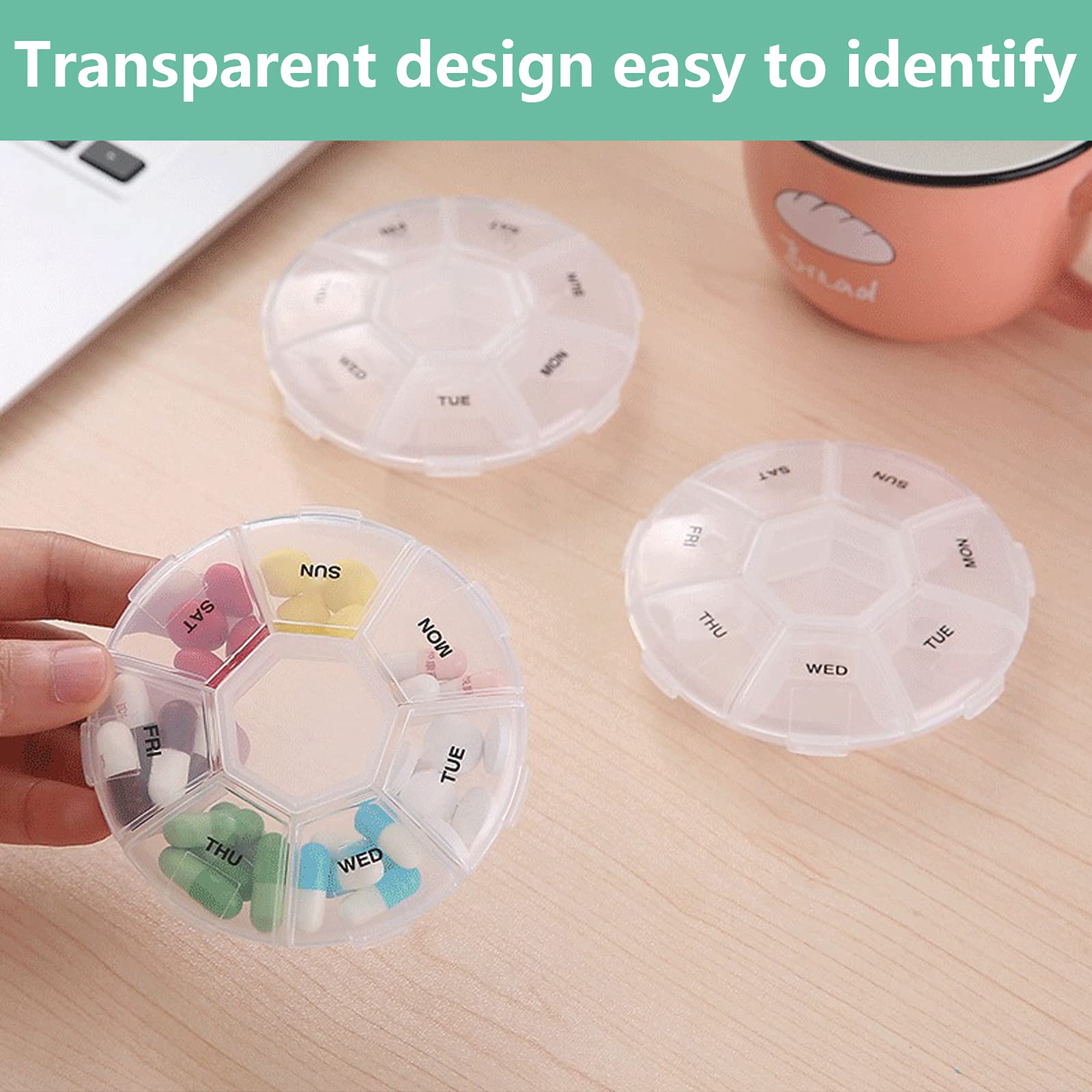 INVODA rangement pratique — accessoire voyage pour petites pilules et cartes mémoire.