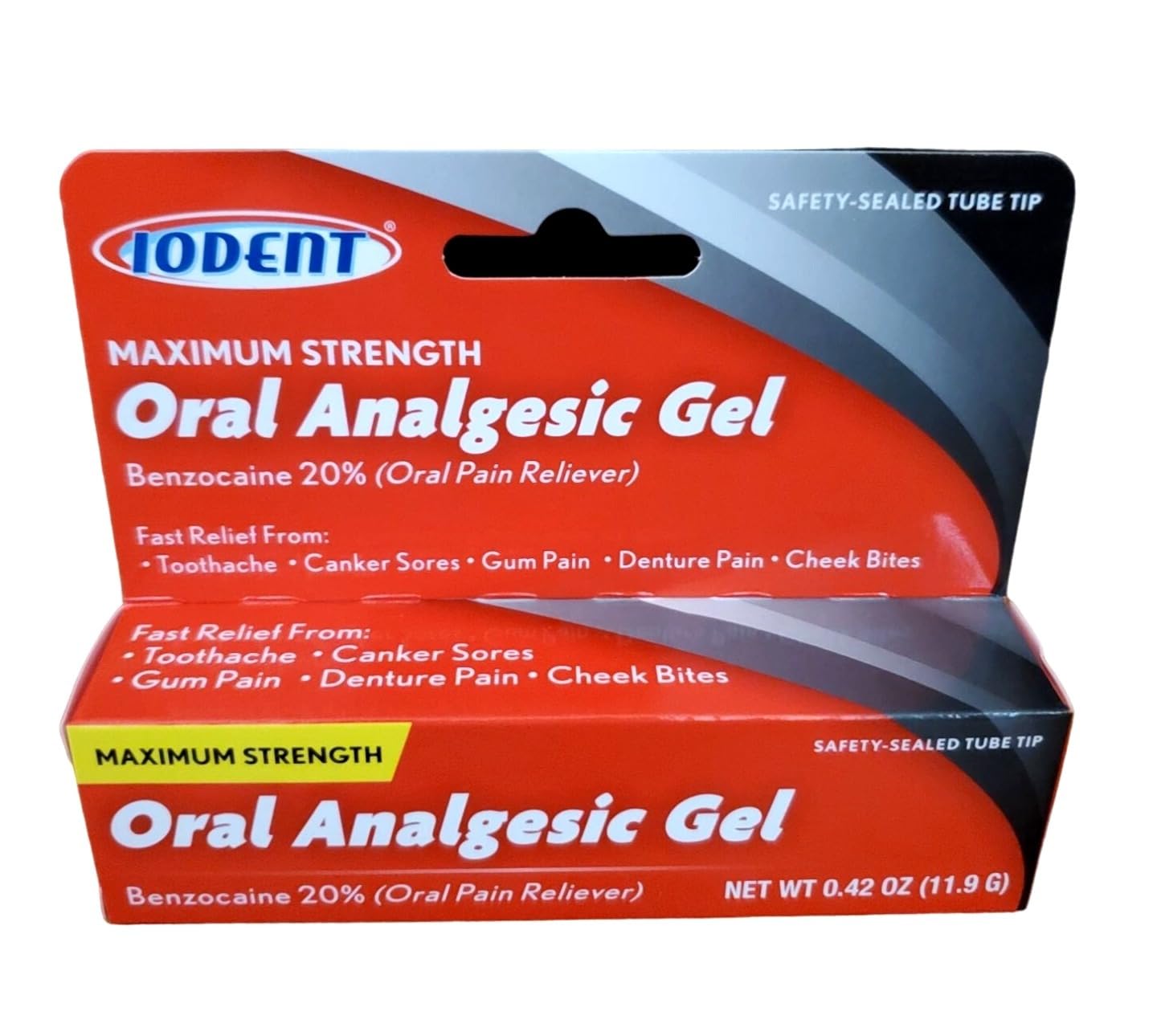IODENT gel analgésique gencives, soulage douleur gingivale temporaire.
