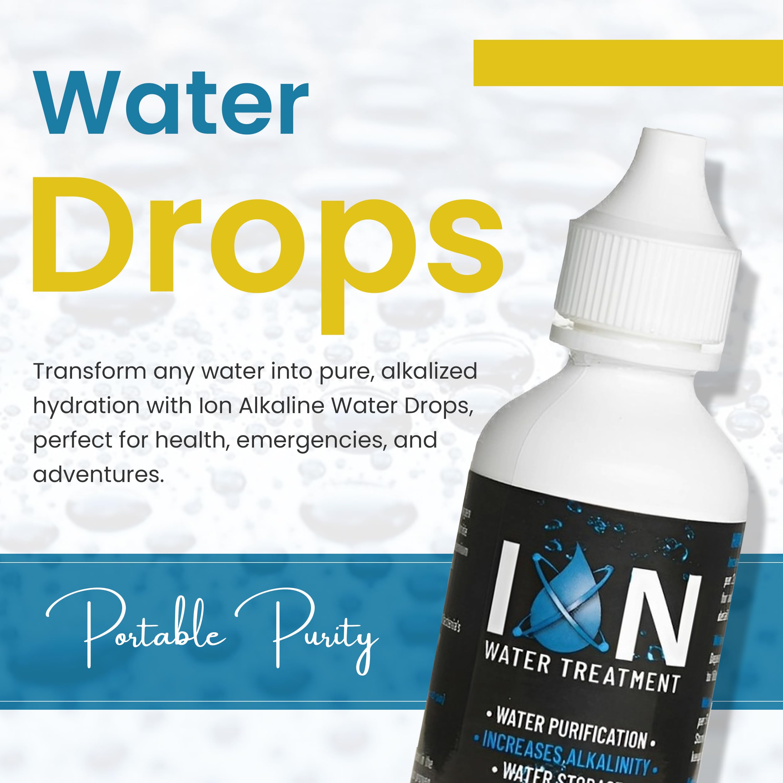 Ion eau alcalinisante ph10, eau avec pH eleve pour une sensation de fraicheur.