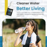 Ion gouttes eau utilisation randonnée, pratique pour les sorties en plein air.