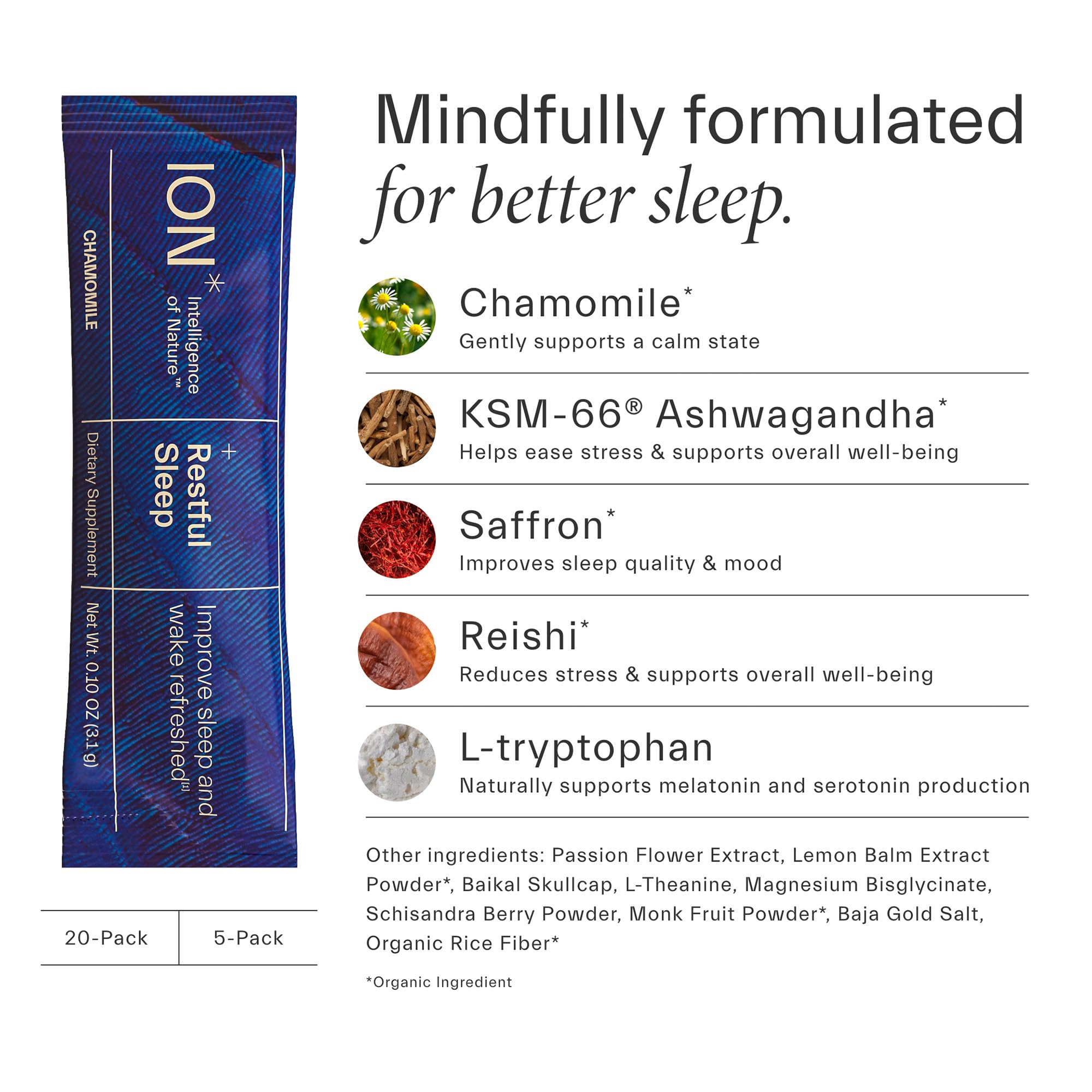 ION* Intelligence of Nature Ashwagandha KSM-66 pour un équilibre calme