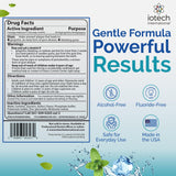 IoRinse Ultra associant xylitol pour une haleine plus fraîche après rinçage.