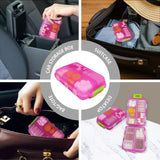 IOUWE Trousse de voyage pilules mini pour emporter vos doses.
