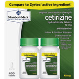 iPoplor Cetirizine 10 mg – Bouteille pratique pour potentiellement soulager certains symptômes allergiques