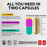 IQ BIOLOGY Biotine - capsules sur étui, utilisation simple pour cheveux et ongles.