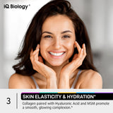 IQ BIOLOGY Formule hyaluronique et antioxydants pour peau et cheveux