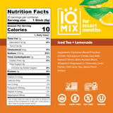 IQMIX gout thé glacé citron, saveur rafraîchissante et revitalisante.